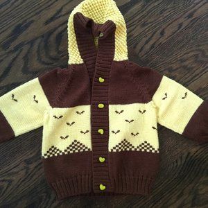 BRAND NEW! HANDKNIT BABY SWEATER 24 MO./2YR.